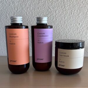 Prose Custom Shampoo, Conditioner & Hair Mask
